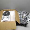 Caged Ceiling Fan with Lights,20in Low Profile Ceiling Fan, Small Rustic Industrial Farmhouse Ceiling Fans with Lights,Reversilbe Flush Mount Fandaliers Fan Light Ceiling Fixture for Bedroom Kitchen