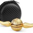 Fidget Hand Spinner Toy for Kids Adults, Sensory Orb Gift for Boys Girls, Ideal Finger Toy for Decoration Collection, Cool Metal Sensory Fidget Gyro Toy (Gold)