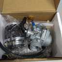 JDLLONG NC50 Carburetor for Honda NC50 Express 1977 1978 1979 1980 1981 38mm ED-1CB71 Carb with Air Filter & Fuel Tank Cock Switch Petcock