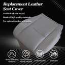 SecosAutoparts 6-Piece Front Driver & Passenger Bottom & Top & Headrest Microfiber Leather Seat Covers Replacement Compatible with Toyota Sequoia 2001-2007 & Tundra 2000-2004, Gray, Custom Fit