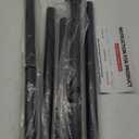 Black Shower Curtain Rod 31 to 80 Inch,1 Inch Diameter Adjustable Spring Tension Stainless Steel Telescoping Rod,Easy Install,No Rust