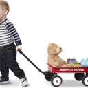 Radio Flyer Mini Classic Red Wagon for Kids, 16.5" Toy Wagon For Kids Aged 1.5+, Play-Size Version of the Classic, Durable Rolling Wheels & Steel Body, Working Handle, For Toys, Crafts & Gift Displays