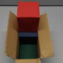 Mlikero 4 Pack Card Deck Box, Commander Deck Box Holds 400+ Single Sleeved Cards with 4 Dividers, Leather Magnetic Card Box Fit for MTG, TCG (4 Colors)