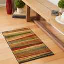 Mohawk Home Mayan Sunset Stripe 2' 6" x 3' 10" Area Rug - Tan - Perfect for Living Room, Dining Room, Office