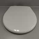 Mayfair Caswell Modern Slow Close Toilet Seat, Durable Plastic Seat, Made in USA, Round, White