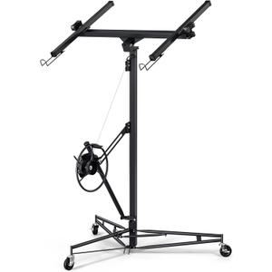 11 Ft Heavy Duty Drywall Lift Sheetrock Hoist,Rolling Drywall Panel Lifter