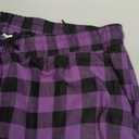HiddenValor Women's Pajama Pants, Cotton Sleepwear Plaid Pajamas (Medium, Black/Purple)
