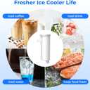 Waterdrop C33 Ice Maker Water Filter, Replacement for GE Profile Opal Nugget Ice Maker Filter, P4INKFILTR, with Ring Pull, NSF 42&372 Certified, 4 Pack