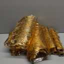 6 Pcs Glitter Metallic Gold Table Runner 11 Inch x 108 Feet Thin Mesh Sparkle Runner Roll Table Decorations for Wedding Bridal Shower, Baby Shower, Christmas, Birthday Party