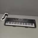 61 keys keyboard piano, Electronic Digital Piano with Built-In Speaker Microphone, Sheet Stand and Power Supply, Portable piano Keyboard Gift Teaching for Beginners (Black)