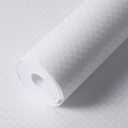 Shelf Liners for Kitchen Cabinets Refrigerator Liners Waterproof & Oil-Proof Kitchen Cupboard Liner Non-Slip Drawer Mats EVA Material Non Adhesive Fridge Liner for Shelves-White 23.6 x 236.2 Inches