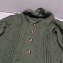 Mens Cable Knit Cardigan Sweater Shawl Collar Loose Fit Chunky Long Sleeve Casual Cardigans Winter Sweater Jacket Dark green L