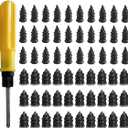 3 x 60PCS Tire Repair Rubber Nail, Vacuum Tire Repair Screw Kit with Screwdriver & Box, Self-Service Auto Tires Puncture Fast Repair Tool, Universal for Car Truck Motorcycle Tractor (EXP 08/14/26)