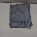 Small Crossbody Purse for Women, Vegan Leather Multi Pocket Bag with Adjustable Strap Embossed Travel Shoulder Bag (Blue)