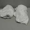 10x10ft Wrinkle Free White Backdrop Curtain for Parties Soft Fabric Drapes Wedding White Curtain Backdrop for Birthday Party Decorations Background for Photography 5x10ft, 2 Panels