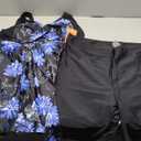 Arolina Plus Size Swimsuit for Women Two Piece Modest Tankini Full Coverage Tummy Control Bathing Suits with Shorts (Purple Floral), Size: 22 Plus