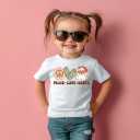 Toddler Boy Christmas Shirt for Girls Kids, Happy Xmas Tee, Santa Snowman Trees Dinosaur Reindeer Digger, 2-6T (3-4T, Peave Love)