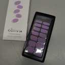 ohora Semi Cured Gel Nail Strips (N Cream Very Peri) - Purple, Solid, Works with UV/LED Lamps, Salon-Quality, Long Lasting, Easy to Apply & Remove - Includes 2 Prep Pads, Nail File & Wooden Stick