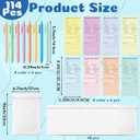 L1rabe Colorful Book Review Bookmarks - Back to School 144Pcs Book Marker Pens Organza Bags, Reading Log Page Markers for Readers Bookish Bookworm Gift Reading Page Tracker for Students Teachers Women