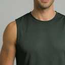 5 Pack Men's Mesh Muscle Tank Tops Sleeveless Athletic Gym Workout Shirts | Available In Big & Tall, Undershirts, Moisture Wicking, Breathable, Cooling, Fitness, Running, Beach, Boxing, Singlet (L)