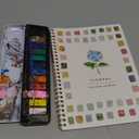 XZGTAND Beginner Watercolor Painting Kit – 12 Colors Paint Set with Brush, AnimalThemed Art Supplies for Adults & Teens (Flower)