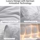 Luxury Goose Down Comforter King Size, 750 Fill Power All Season Fluffy Duvet Insert, 56oz Medium Weight, Soft Cotton Fabric, Hotel Bedding Comforter with Corner Tabs, 106 x 90 Inch
