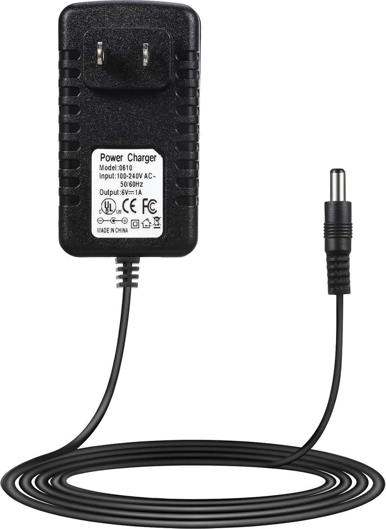 Weewooday 6V Charger for Kids Ride On Car, 6V Battery Charger for Ride on Toys with Charging Indicator Light for SUV Electric Baby Carriage Ride Toy Battery Supply Power Accessories