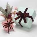 2 x Brown Velvet Ribbon, Vintage Velvet Ribbon 3/8 Inch x 25 Yards, Brown Christmas Ribbons for Gift Wrapping, Christmas Tree Ornaments, Flower Bouquet, Wreath Decorations, Bow Making