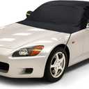Waterproof Half Car Cover Compatible with Honda s2000 1999-2009, 600D Roof Protector with Night Reflective Strip Side Mirror Pockets All-Weather Snow Sun Rain Wind(AP1,AP2,CR Roadster/Hardtop)