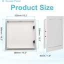 PATIKIL Drywall Access Panel with Click Open/Close Mechanism 15"x15" White