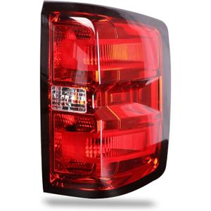 Tail Light Compatible With 2014-2019 Chevy Silverado 1500 2500 HD GMC Sierra 3500 HD Right Passenger Side Taillight Replace 23141275 Halogen