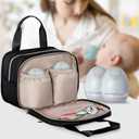 Fasrom Wearable Breast Pump Bag with Cooler Compatible with Momcozy, Medela and Elvie Pumps, Portable Pump Carrying Case for Working Moms, Beige