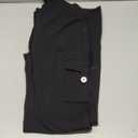 YEOREO CoreFlex Women Workout Flare Leggings with Pockets Hidden Scrunch High Waisted Cargo Gym Yoga No Front Seam Leggings (Black) M