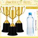 Ecation 9 Inch Gold Trophy Award Gold Award Cup Employee Coworker Appreciation Gifts Golden Plastic Trophy for Thank You Teacher Nurse Volunteer Men Women Rewards Party