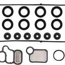 Engine Cylinder Valve Cover Gasket Set VS50614R ES73071 15815-RAA-A02 15845-PNA-003 Compatible with Honda Accord CR-V Element 2.4L Civic 2.0L Acura CSX RSX 2.0L TSX 2.4L RDX 2.3L