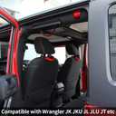 4 x Paracord Grab Handles Compatible with Wrangler JK JKU JL JLU JT Accessories Universal Roll Bar Grab Handles Replacement for Wrangler Grip Handle (Red)