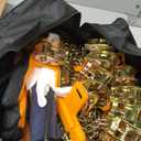 Fohil 8 Pack Snow Chains, Adjustable Portable Tire Chains for Car Truck SUV, Universal Thickened Emergency Snow Tyre Chains (Tire Width 245-285mm)