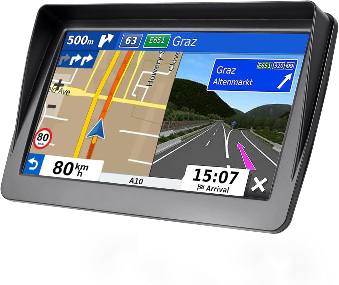 GPS Navigation for Car,7 inch GPS Navigation System,GPS Navigator 2025 Maps Updates- for Car Truck RV,Speed & Red Light Warning,Turn-by-Turn Voice Guidance for All Cars