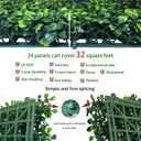 ODTORY Artificial Grass Wall Backdrop Panels,16 X 12 in 24P(32 sqft) UV-Anti Greenery Boxwood Panels for Indoor Outdoor Green Wall Decor & Ivy Fence Covering Privacy