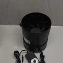 Hon&Guan 6 Inch Inline Booster Duct Fan with Speed Controller - 345 CFM Airflow with 19.2W Ultra-Low Power and Low Noise