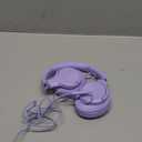 Headphones Wired with Microphone, Over Ear Foldable 3.5mm Plug in Headphones with 4.9ft Tangle-Free Nylon Cord for Tablet, Laptop, MP3/4, School, Airplane Travel (Purple)