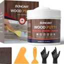 32oz Wood Filler Putty - White, Paintable Furniture Repair Kit for Quickly Fixing Broken and Defective Wooden Furniture, MQNZ-08