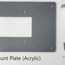 Flush Mount Plate for Boltshield Whole House Surge Protection Device, for mounting Surge Protector, Acrylic (Gray)