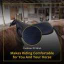 Kavallerie 3D Air-Mesh Half Pad, Impact Protection & Therapeutic Gel Padding English Saddle for Maximum Support and Stability, Best for Horses Under Saddle, Dressage, Jumping & Training