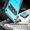 FITO for Google Pixel 8 Pro Case, Dual Layer Shockproof Heavy Duty Phone Case Built-in Kickstand for Google Pixel 8 Pro Phone (Blue)