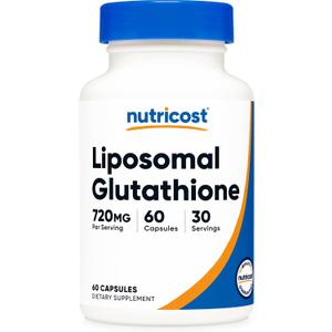 Nutricost Liposomal Glutathione Supplement 60 Capsules, 720mg Per Serving