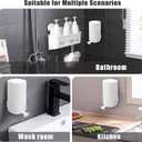 Soap Grinder for Bar Soap Wall-Mounted - for bar soap, Creative Wall-Mounted Soap Grinding Box, No Drilling Waterproof Soap Container Grinder for Travel Kitchen Bathroom