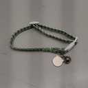 Lionet Paws 2pcs Pack Cotton Cat Collar,Breakaway Buckle with Green and Brand Pendant Cute Adjustable Cat Kitten Collar,Ideal for Girl Cats Boy Cats