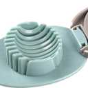 3 x Egg Slicer for Hard Boiled Eggs Cutter with Stainless Steel Wire Dishwasher Safe (Green)