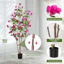 Fake Tree Bougainvillea Artificial Tall Fake Plant 6 Feet Faux Trees Indoor Faux Bougainvillea Artificial Trees Tall Artificial Plants Indoor Applies to Indoor Home Decor Office Hotel Decor